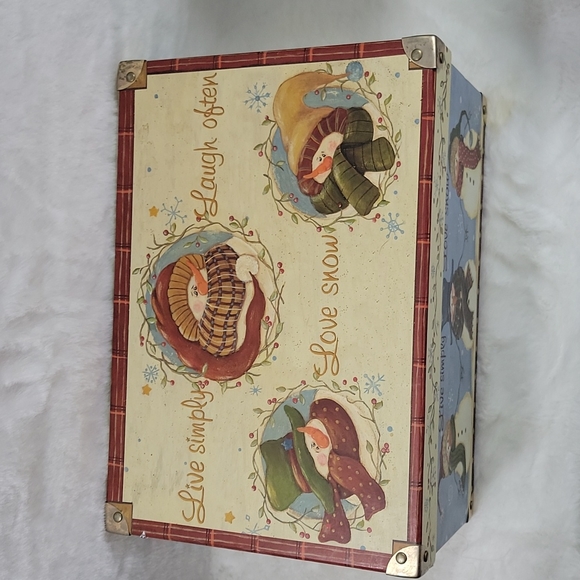 Set of 2 Christmas Snowmen Nesting Boxes - Picture 6 of 9